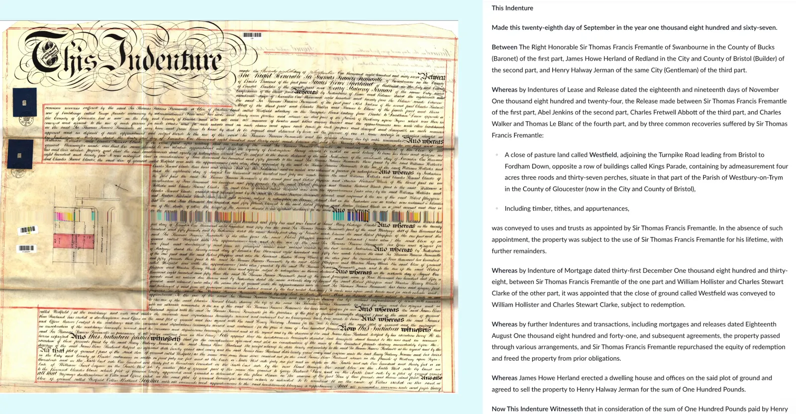 Document Restorer results