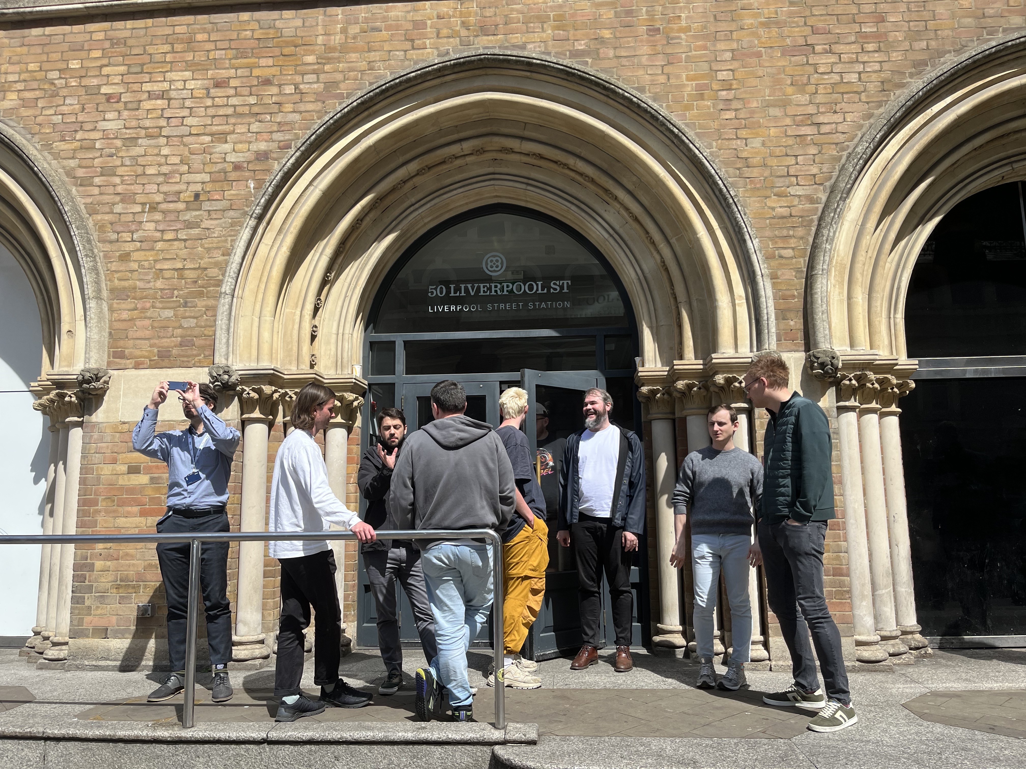 Hackathon attendees outside TOG