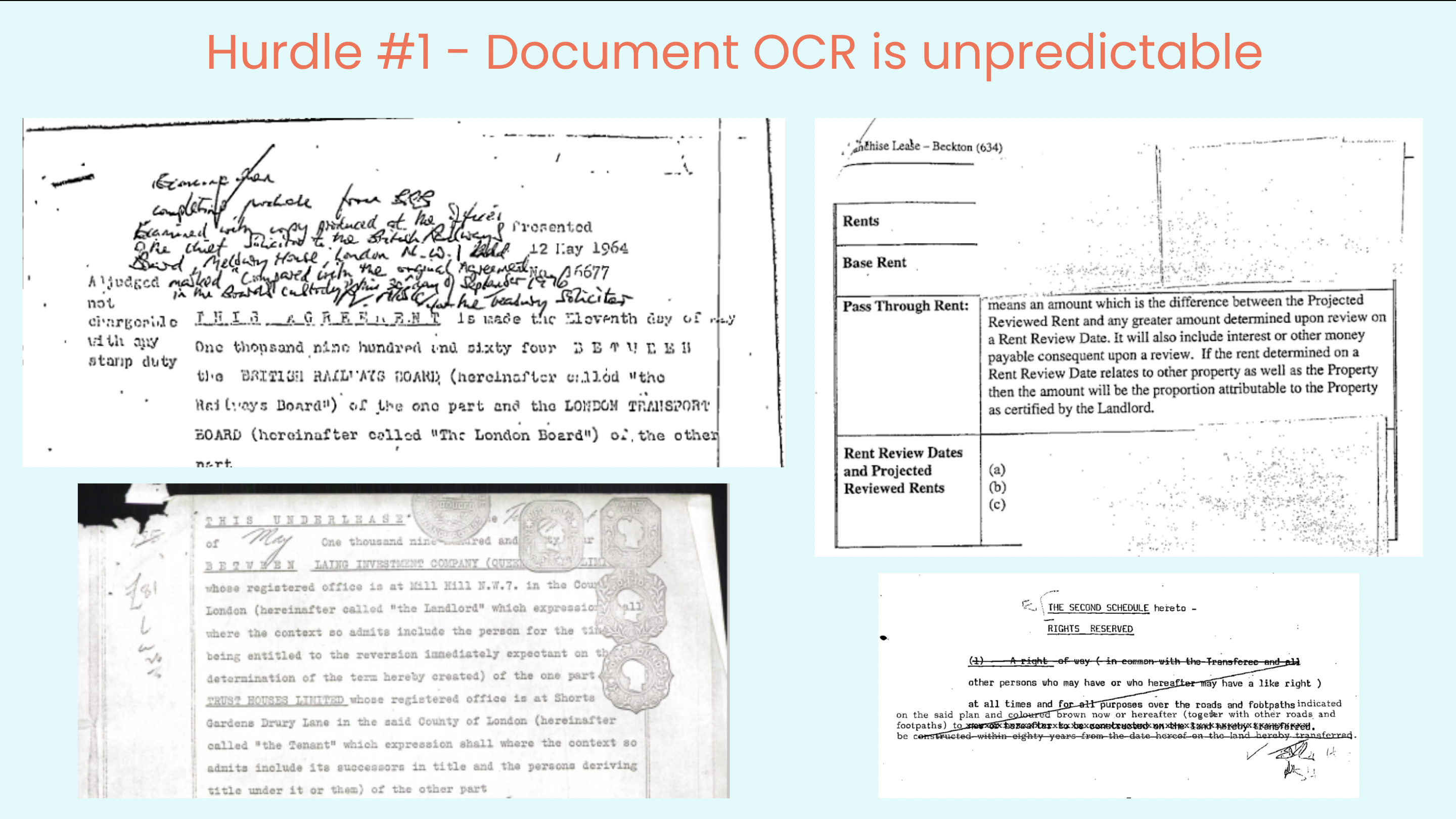 Document OCR is unpredictable